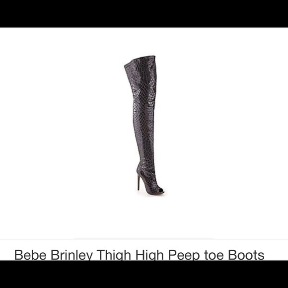 bebe Shoes Bebe Brinley Thigh High Boots Poshmark